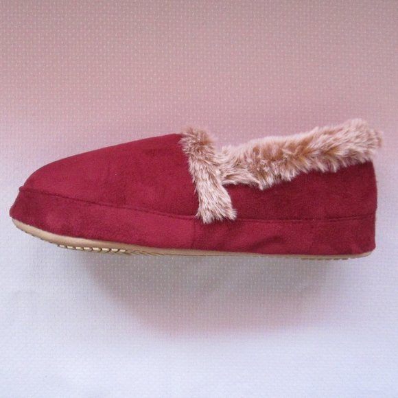 💕 WOMENS ISOTONER CHILI PEPPER CLOSED BACK SLIPPERS SIZE M 💕 - Picture 2 of 12